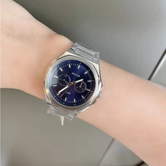 Fossil BQ2610 Evanston Silver Quartz Stainless Steel Watch - Picture 8 of 9